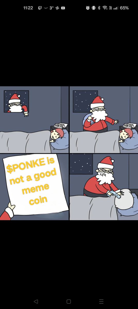 Shawnlessbeard's tweet photo. @krakenfx Santa knows the truth $PONKE https://t.co/cIa82KEh5A