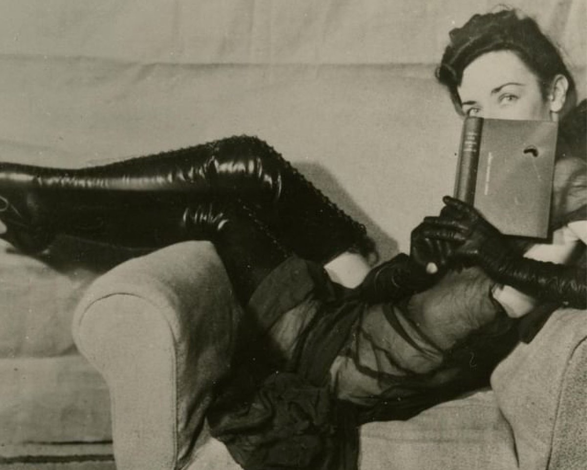 Happy  Birthday John Alexander Scott Coutts, better known as pioneering artist  and photographer John Willie, who was born on December 9 1902. Photo by  JW shows his famous muse and sometime wife Holly Faram