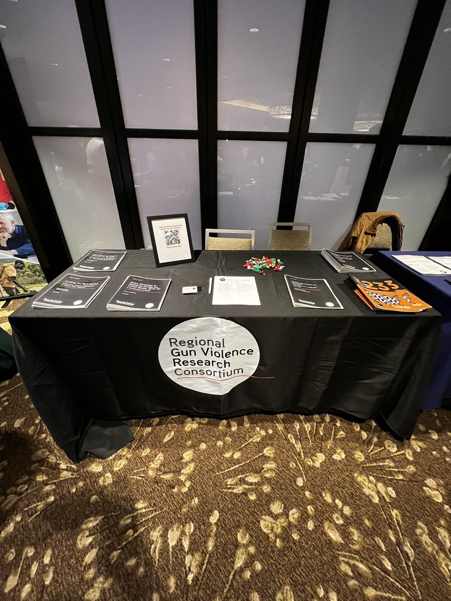 If you’re at the #2024FirearmResearchConf, be sure to stop by and learn more about the Regional Gun Violence Research Consortium! <a href="/RockGunResearch/">Regional Gun Violence Research Consortium</a> <a href="/RockefellerInst/">Rockefeller Institute</a>