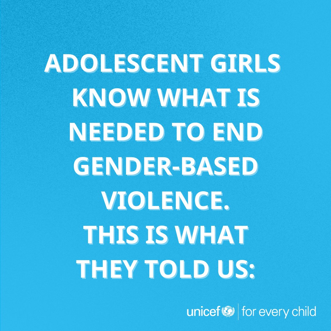 unicefprotects's tweet photo. Adolescent girls are key to ending #GBV. At the 1st Global Conference on Violence Against Children in Bogotá, UNICEF and partners heard their powerful insights. Now it’s time for policymakers to take action. 👇 #16Days #VAW #EndViolence https://t.co/bLXfqopJMa