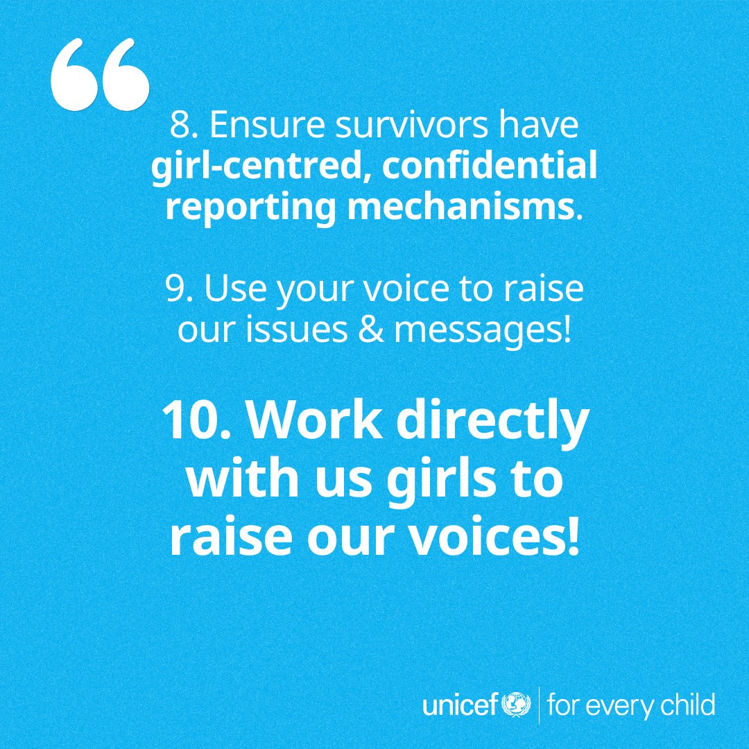 unicefprotects's tweet photo. Adolescent girls are key to ending #GBV. At the 1st Global Conference on Violence Against Children in Bogotá, UNICEF and partners heard their powerful insights. Now it’s time for policymakers to take action. 👇 #16Days #VAW #EndViolence https://t.co/bLXfqopJMa