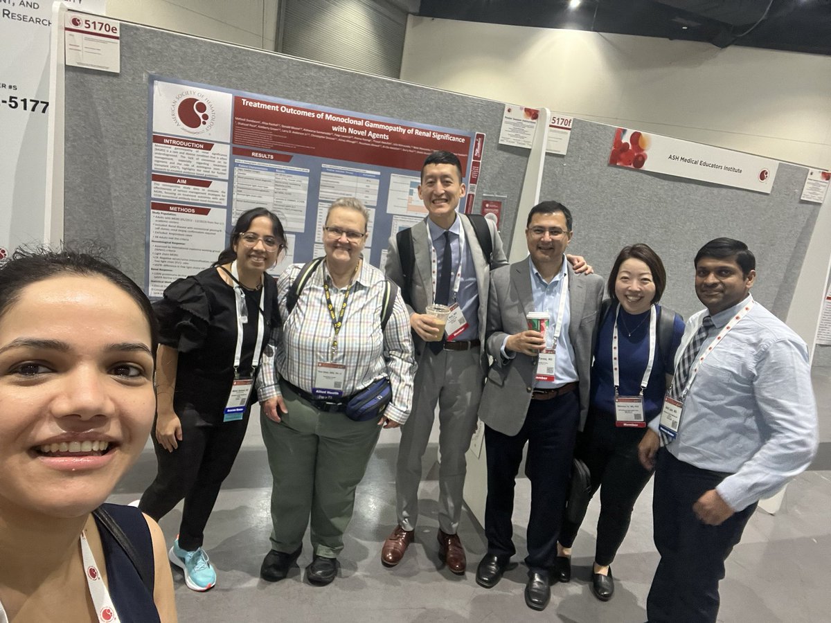 Hira Shaikh (@hiragss) on Twitter photo Proud mentor of <a href="/mehndz/">Mehndi Dandwani</a> presenting our #MGRS data at #ASH24 as poster tonight.
-> Hematological ≥VGPR to induction significantly affecting TTNT (HR 0.07, p<0.001) on univariate and multivariate.
-> Novel therapies, including anti-CD38 had + outcomes, results not SS. Proud mentor of <a href="/mehndz/">Mehndi Dandwani</a> presenting our #MGRS data at #ASH24 as poster tonight.
-> Hematological ≥VGPR to induction significantly affecting TTNT (HR 0.07, p<0.001) on univariate and multivariate.
-> Novel therapies, including anti-CD38 had + outcomes, results not SS.