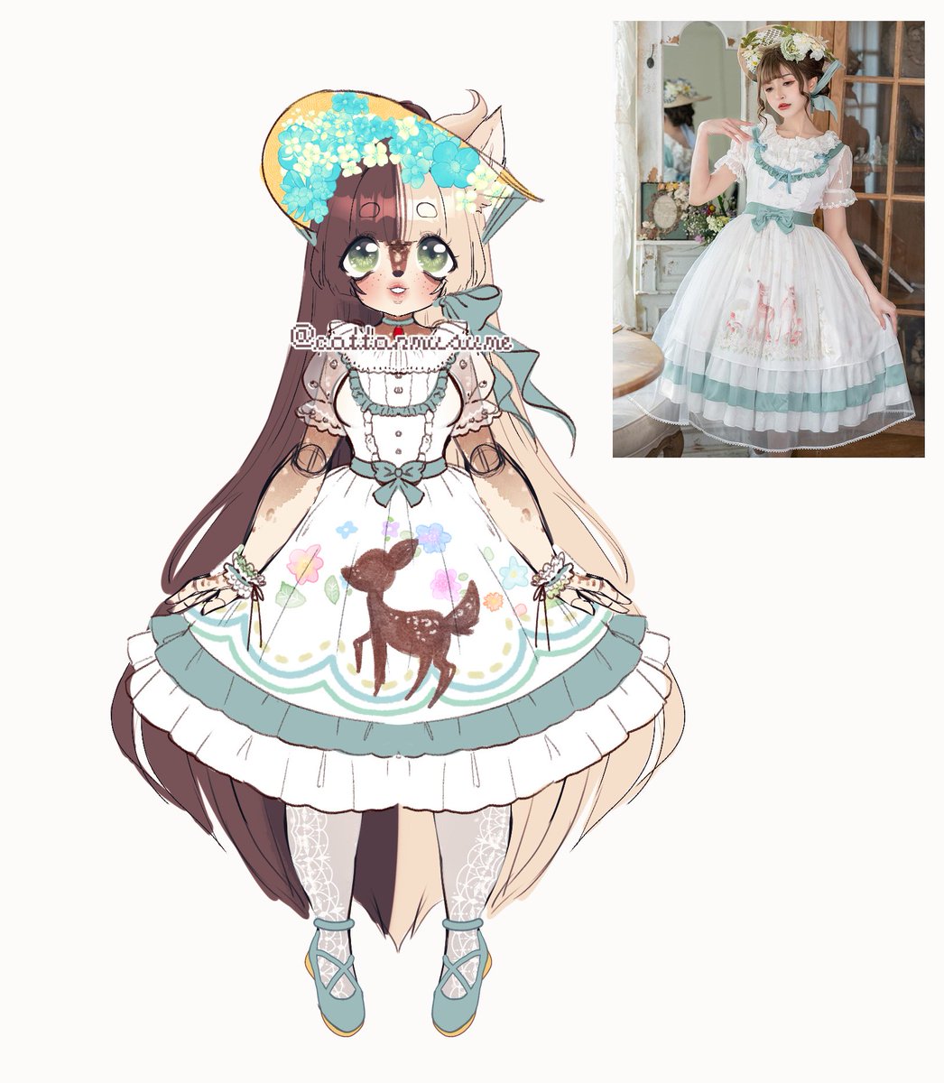 I love making clothes❣️❣️💕
 #oc #kemono #jfashion