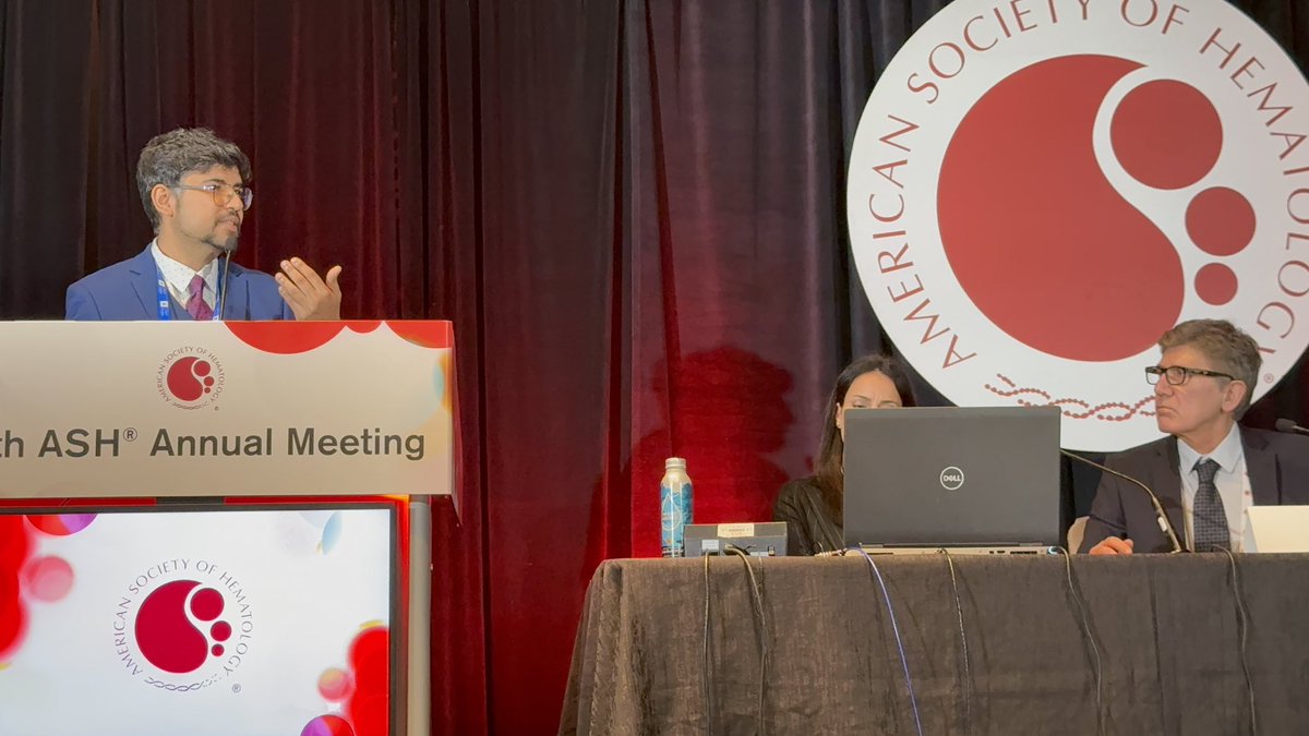 Amazing presentation by colleague <a href="/PrajishIyer/">Prajish Iyer</a> on the role of metabolism in Richter’s Transformation <a href="/ASH_hematology/">ASH</a> #ASH24 #ASHkudos