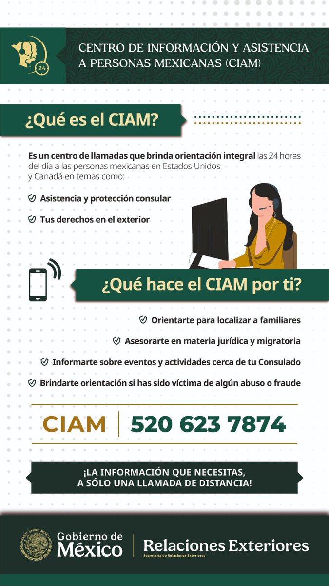 🆘Comunidad mexicana en Florida:
Si necesitas asesoría legal gratuita, recuerda que la #RedConsularMx🇲🇽tiene un Departamento de Protección que puede apoyarte. 
En  el sur de Florida contáctanos a través de las redes <a href="/ConsulMexMia/">ConsulMex Miami</a> o comunícate ☎️(786) 2684900. También contamos con