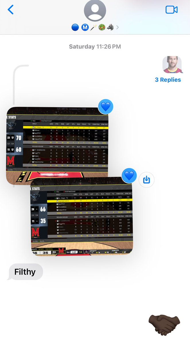 uswolfus's tweet image. Ggs to the lil bros @Bam3___ @_TJack501 @Heavenlyhop23 
@Playmakerdom @DevilzKid941 @___Breezo as we put belt to ass to advance to the Final Four.🤝🏿
#WeOnlyLuvFamly