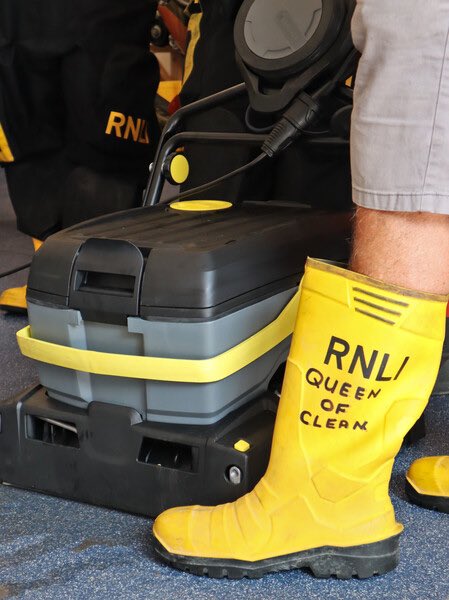 Delighted to receive new cleaning equipment from <a href="/karcheruk/">Kärcher UK</a>, one of the #RNLI’s corporate partners. Our new Scrubber Dryer will make our cleaning process much more efficient, saving time &amp; energy. Kärcher has committed over £300k of cleaning equipment to #RNLI lifeboat stations!