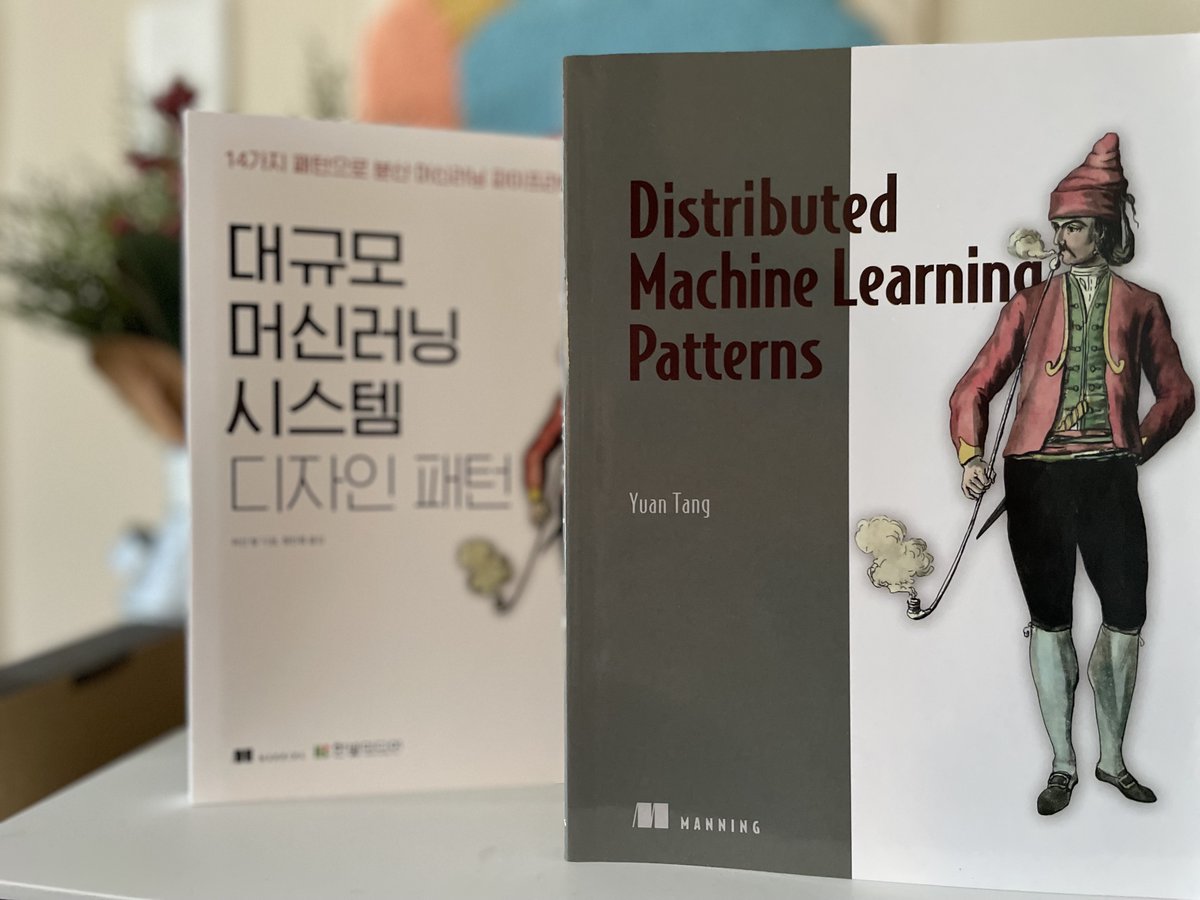 TerryTangYuan's tweet image. Super excited to announce that my book Distributed Machine Learning Patterns from Manning Publications is now available in both Chinese and Korean by leading publishers Tsinghua University Press and Hanbit Media!