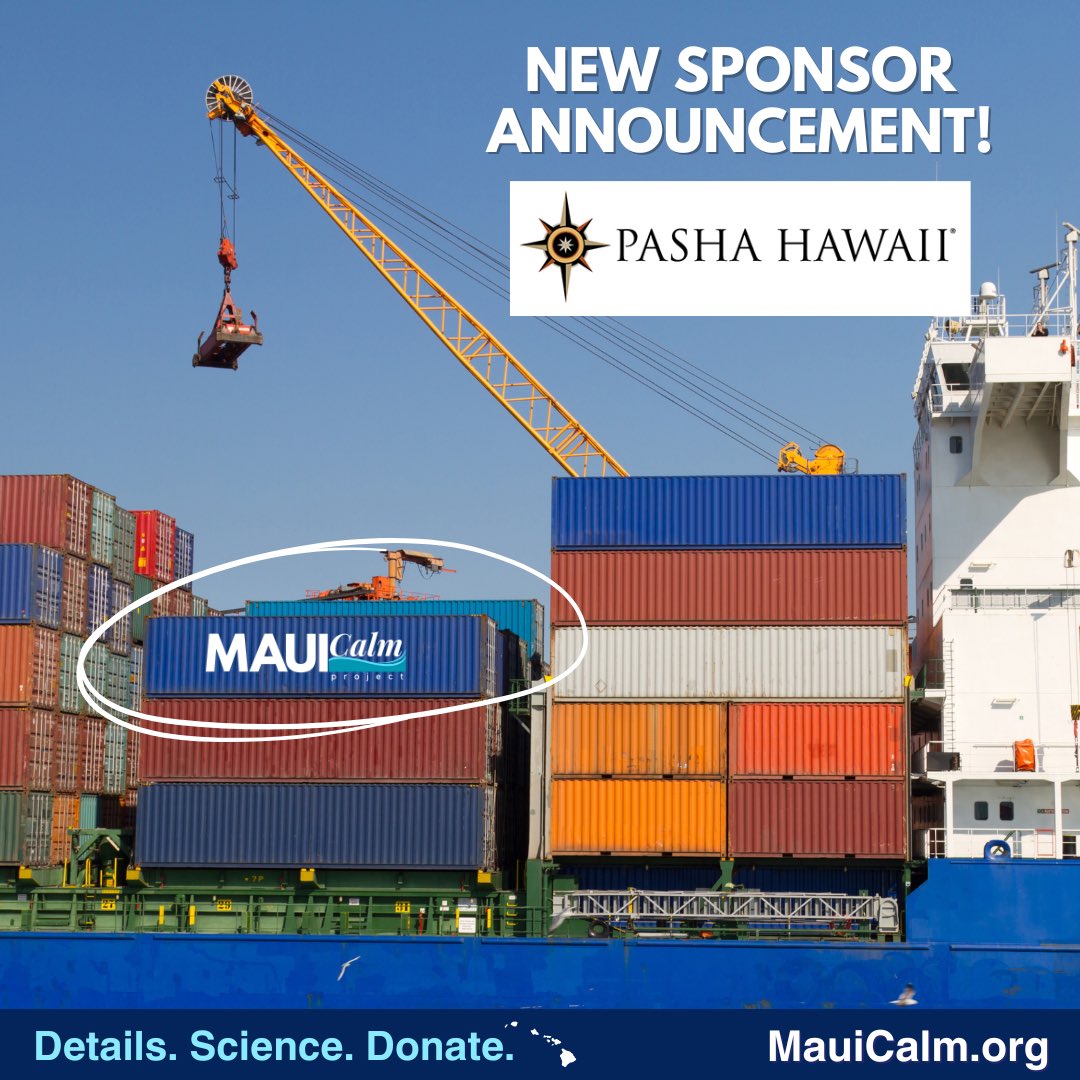 We’re incredibly excited to announce that Pasha Hawaii is sponsoring the Maui Calm project as a Community Partner.  They are helping coordinate all the logistics of shipping our float facility across the world, from the factory in England all the way to the shores of Maui!