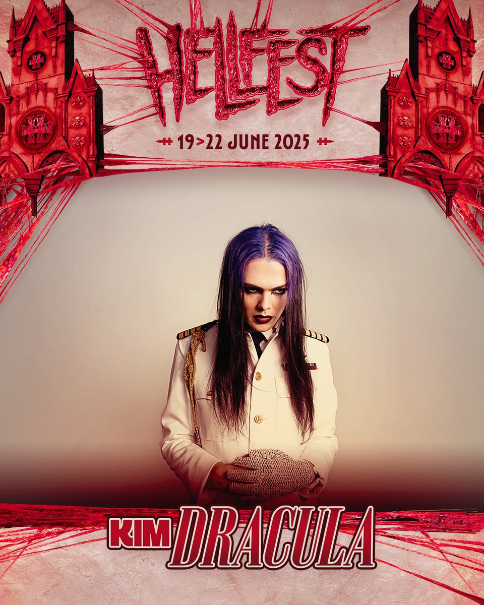 Kim Dracula (@kimdrac) on Twitter photo France, we shall voyage to your country to perform at <a href="/hellfestopenair/">Hellfest Open Air Festival</a> 2025. Strap in 👹 France, we shall voyage to your country to perform at <a href="/hellfestopenair/">Hellfest Open Air Festival</a> 2025. Strap in 👹