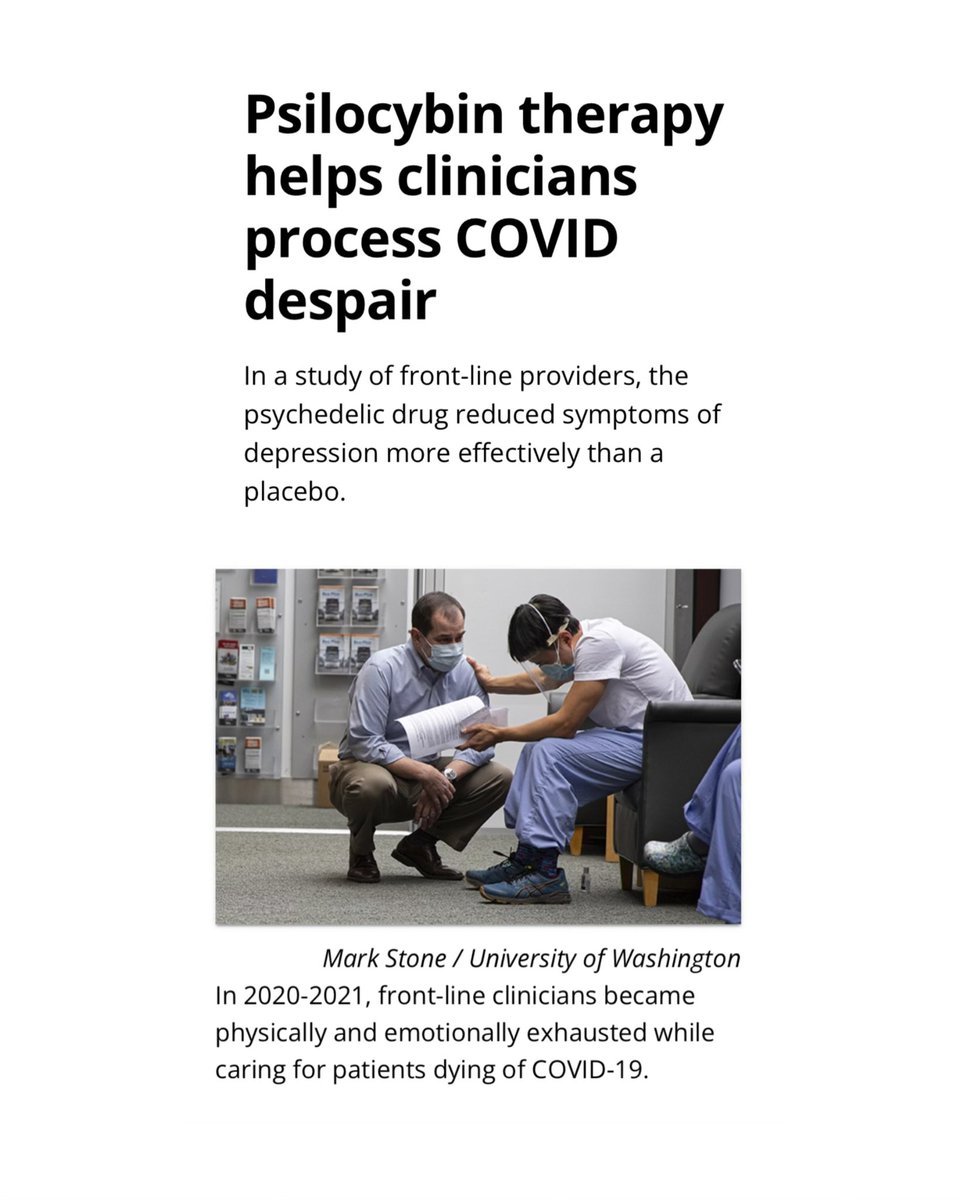 A groundbreaking study published in JAMA Network Open reveals that psilocybin-assisted psychotherapy significantly reduced depression among clinicians who provided front-line COVID-19 care. Compared to a placebo group, those who underwent the psilocybin therapy experienced much