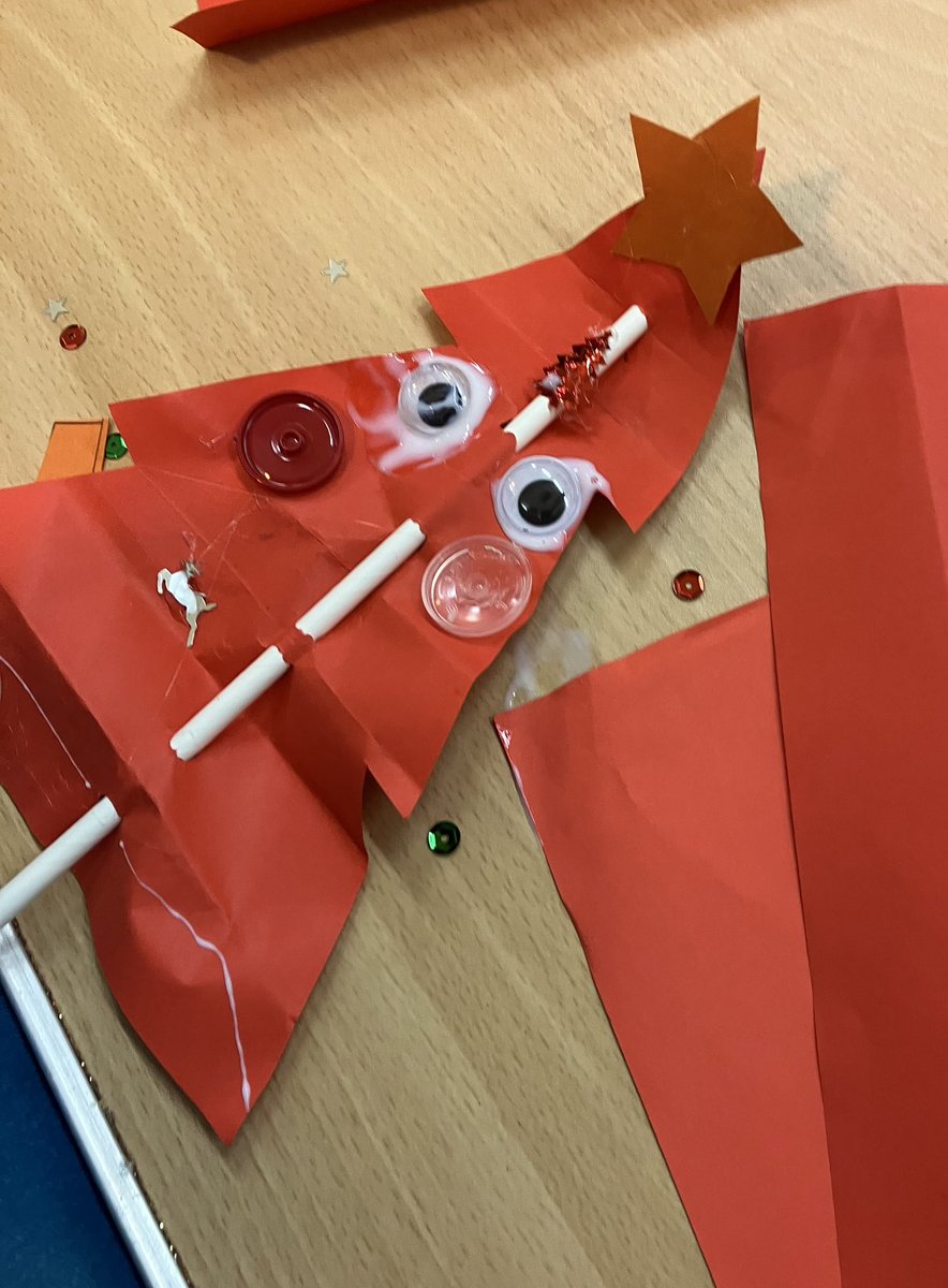 Fun at Beavers this evening making mini Christmas trees.  🌲