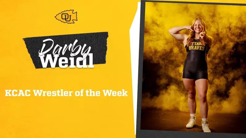 Back to Back ❗️

Darby Weidl Named KCAC Wrestler of the Week for the Second Week in a Row

<a href="/OttawaUWomensWr/">Ottawa University Women's Wrestling</a> x #BraveNation