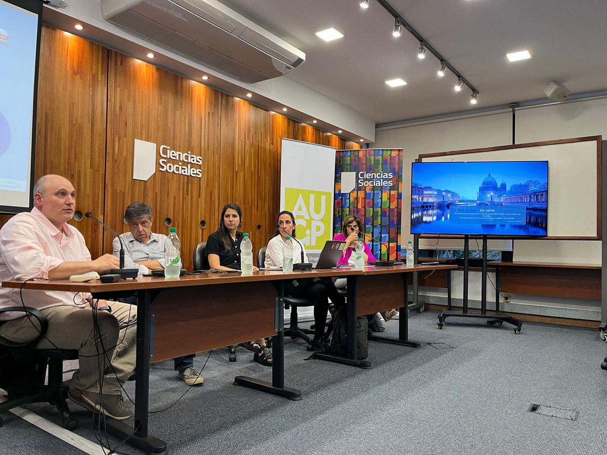 AUCiP (@aucip) on Twitter photo Finalizando el conversatorio de la mano de <a href="/elinagomezb/">Elina Gómez</a>, <a href="/JuanBogliaccini/">Juan Bogliaccini</a> <a href="/marianapomies/">mariana pomies</a> y <a href="/Chasquetti/">Daniel Chasquetti</a> con <a href="/nataliauval/">Natalia Uval</a> Finalizando el conversatorio de la mano de <a href="/elinagomezb/">Elina Gómez</a>, <a href="/JuanBogliaccini/">Juan Bogliaccini</a> <a href="/marianapomies/">mariana pomies</a> y <a href="/Chasquetti/">Daniel Chasquetti</a> con <a href="/nataliauval/">Natalia Uval</a>
