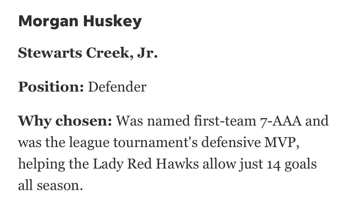 Thank you <a href="/cecil_joyce/">Cecil Joyce</a> and <a href="/dnj_com/">Daily News Journal</a> 
 for the DNJ All-Area First Team!