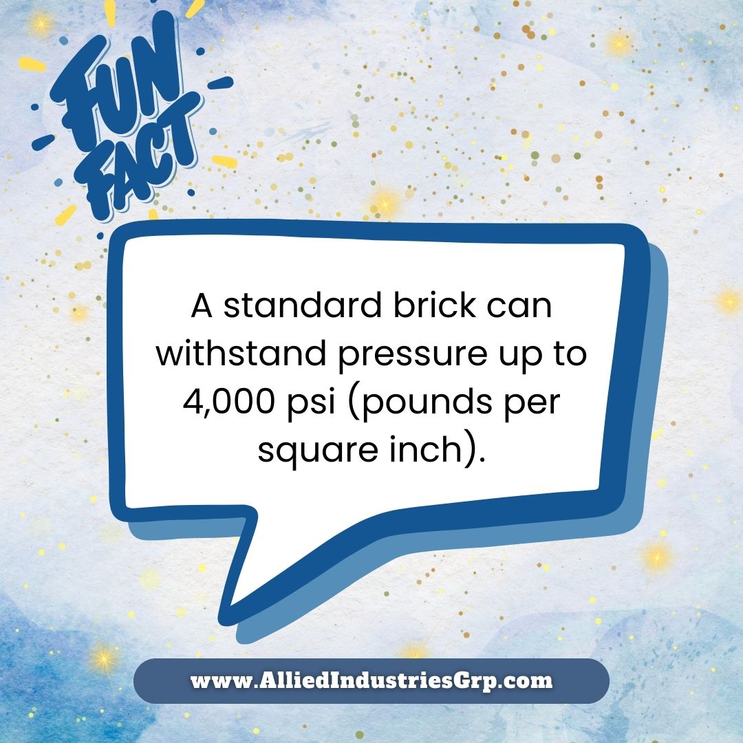 AlliedIndusGrp's tweet image. The Strength of Simplicity 

A standard brick withstands 4,000 PSI. 

#BuildingBasics #MaterialScience