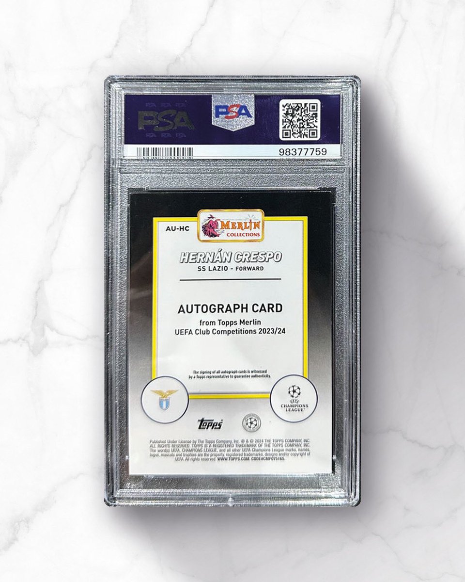 thehuddlefc's tweet photo. Crespo is Argentina’s 4th highest goalscorer, behind only Messi, Batistuta and Aguero.

This 1/1 autograph recently sold for £538/$687 on card hobby.

#Football #futbol #footballcards #soccer #thehobby #topps #merlin https://t.co/kyGFMfRUbX