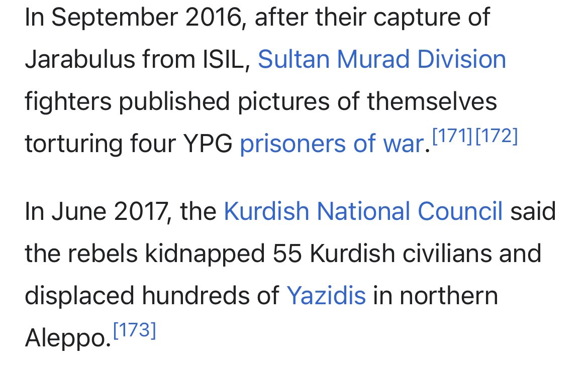 ScharoBajalan's tweet photo. The Turkish led SNA have captured 2 more woman from within the ranks of the SDF in the countryside of Manbij 

They are being screamed at “Are you Arab or Kurdish!?” A question that is being asked by these Jihadists to determine the fate of these 2 woman. 

Horrible things will happen to these 2 women - the Wiki page along with dozens of other encyclopaedias and reports from human rights organisations should give you an idea of what will happen..