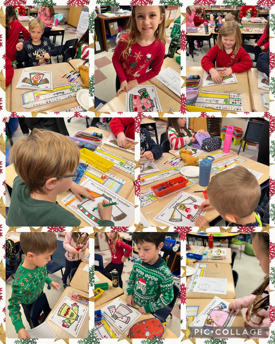 MrsTrupcevic's tweet photo. For Christmas sweater day on Friday we also made our own sweaters and grade 1s made a list of what their sweaters had on them and grade 2s wrote a descriptive paragraph about them.  @HCDSB @StTimothyHCDSB https://t.co/x0S4LyBaFs