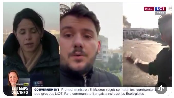 gregphil's tweet photo. Syrie : depuis les premières heures dimanche, les reporters de @LCI et @TF1Info documentent la chute de Bachar el Assad. A 21h sur LCI, document exclusif « au cœur de Damas » : grand reportage de @gwendebono @fxmenage, @ArthurSarradin P. Humez et O. Cresta 🇸🇾 #MustWatch 📺 https://t.co/6XzbvB38L8