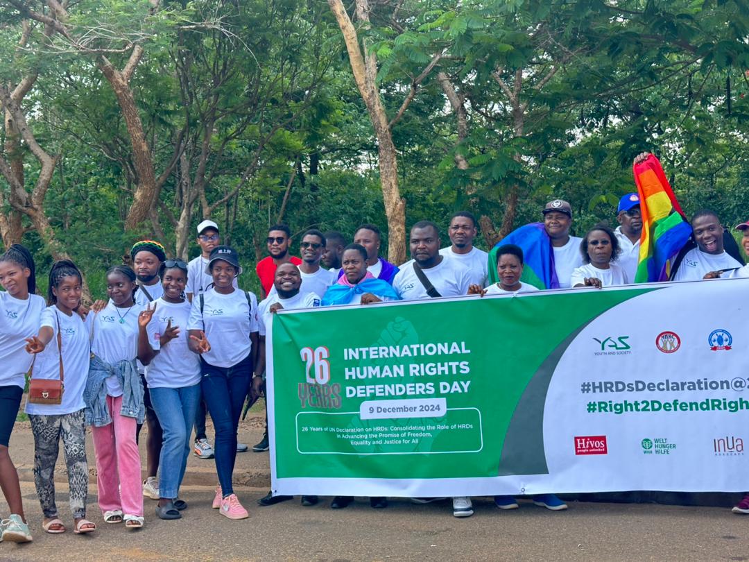 MvulaMapopa's tweet photo. Today,  I participated in commemoration of International Human Rights Defenders Day at @BICC. 
The event started with a #solidaritymarch Area18 roundabouts to BICC. 
Learning from speeches anx #paneldiscussions,  we need to defend and protect our #rightsandfreedom https://t.co/Jk8rEt2WpK