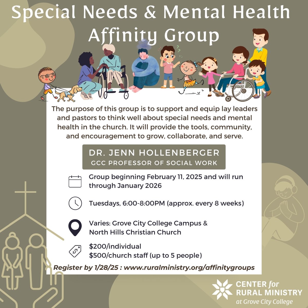 Please help us spread the word about this important new affinity group. It launches Feb. 11 at <a href="/GroveCtyCollege/">Grove City College</a>.