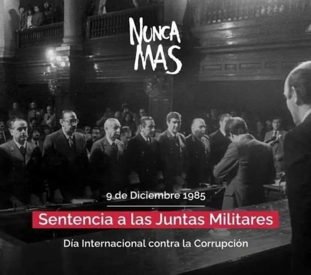 A 39 años de la sentencia del histórico Juicio a las Juntas, que tuvo lugar luego de la enorme tarea de la CONADEP para conocer lo que había sucedido durante la última dictadura, y la destacada acusación del Fiscal Strassera, seguimos promoviendo el valor de la VERDAD y JUSTICIA