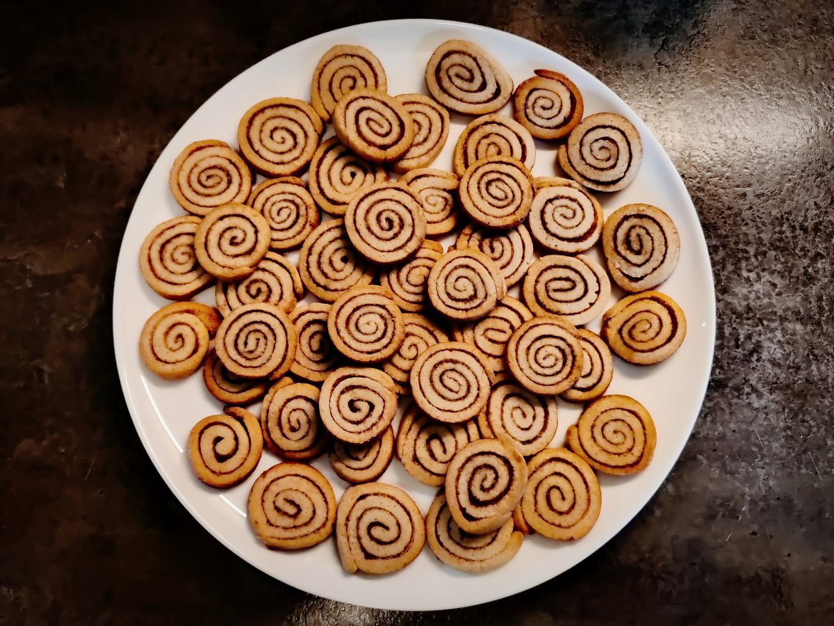 Hab Zimtschnecken Plätzchen gebacken