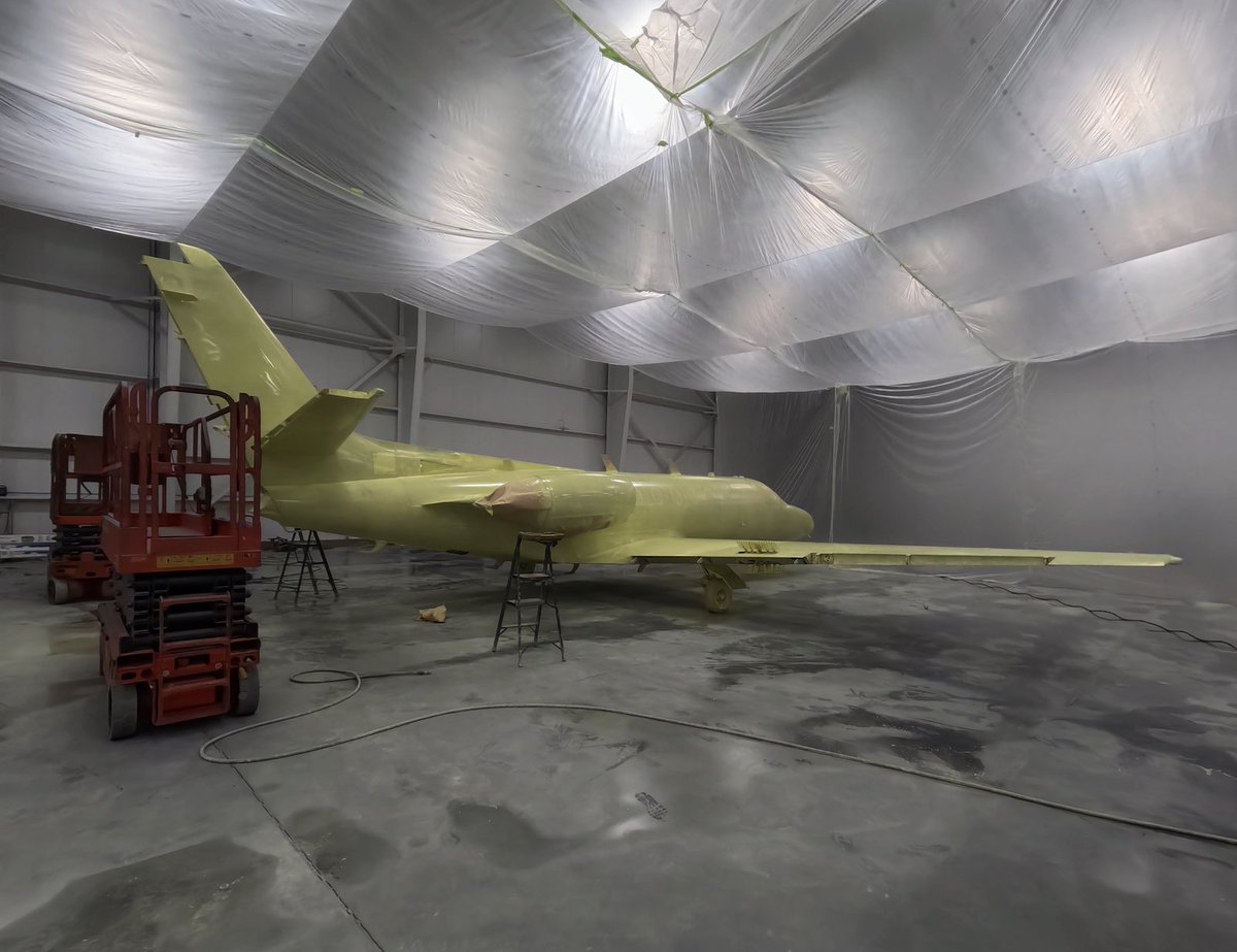 CoulsonAviation's tweet photo. Coming soon - a fresh, new Coulson livery look for this Citation! With its sleek new paint job in progress, this aircraft is closer to taking to the skies and supporting critical missions around the globe. Stay tuned for updates! ✈️ #coulsonaviation #aerialfirefighting #c550 https://t.co/LRUFcSZExU