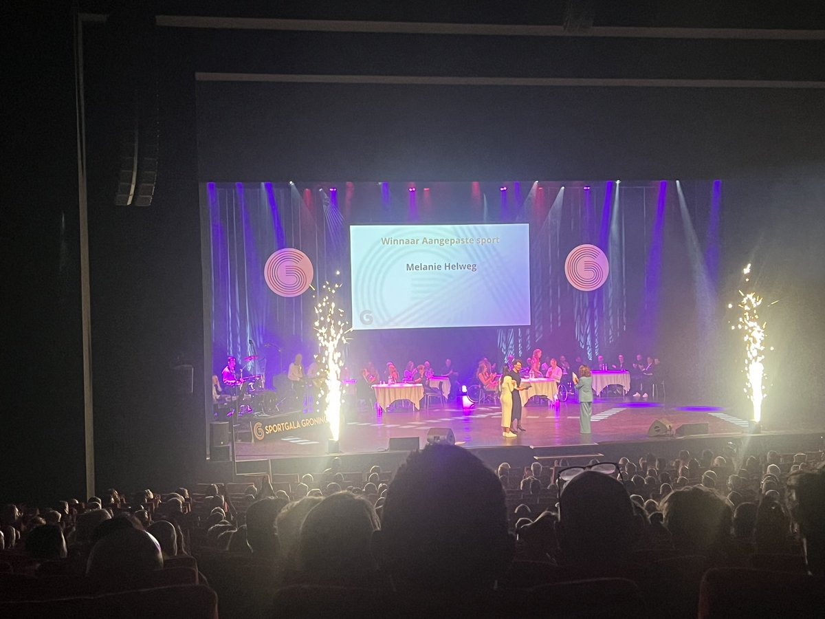 De categorie aangepaste sport wordt gewonnen door Melanie Helweg 

#sportgala #groningen