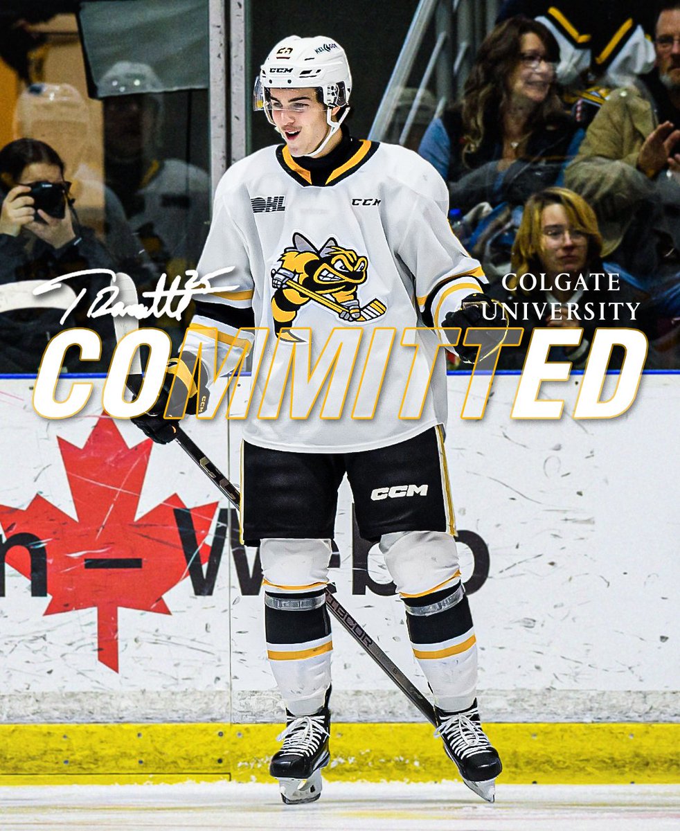 Tyson Doucette 🤝 <a href="/colgateuniv/">Colgate University</a>

Overager Tyson Doucette has announced his commitment to Colgate University for the 2025-26 season!

“I believe this is a great opportunity to get an education and help further my path to play pro hockey.”

Full story at sarniasting.com 🐝