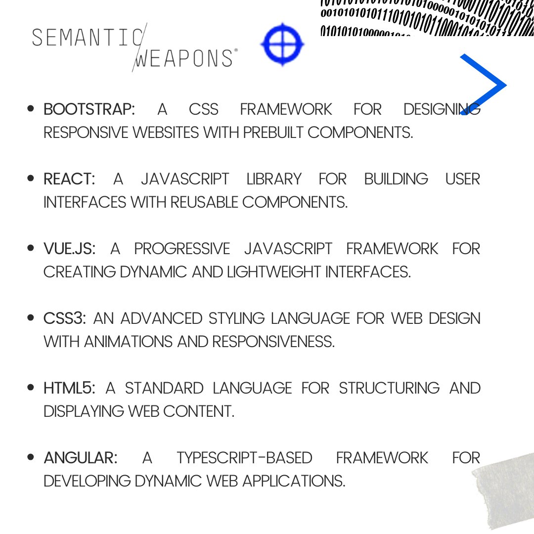 Semanticmx's tweet photo. Frontend Technologies_
Design responsive, interactive websites with Frontend technologies like React, Angular, and CSS3. 🚀 

@reactjs  @vuejs @html5 @angular 
#webdevelopment #frontendchallenge #design https://t.co/xgZd5YmmCp