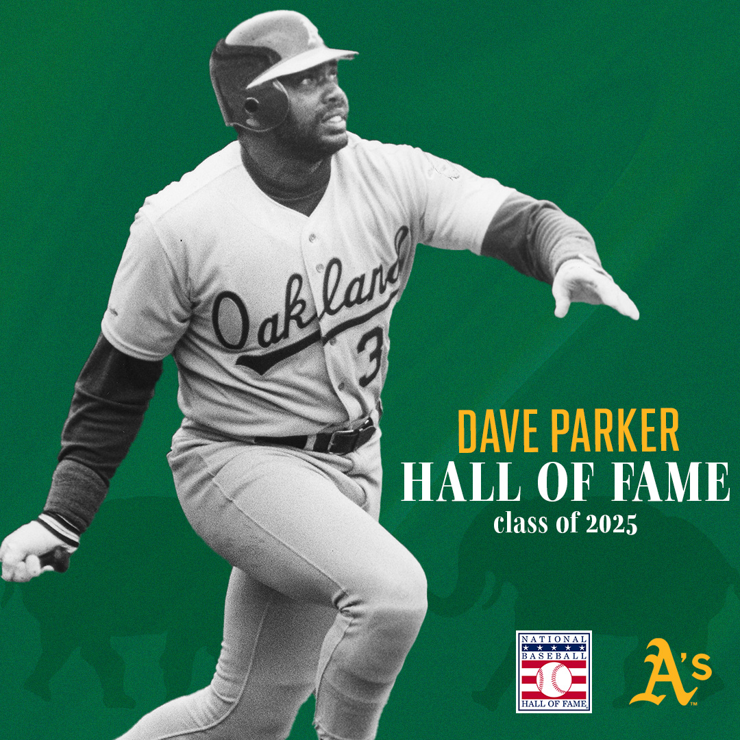 Athletics's tweet photo. Forever a legend.
Congratulations to Dave Parker on being elected to the National Baseball Hall of Fame class of 2025.
https://t.co/xjwxd9SLTZ https://t.co/INTevUJwwF