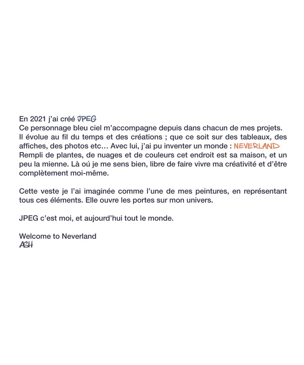 ashentreprise's tweet photo. Jpeg aime trop sa nouvelle veste 🎨

Création pour Communi-Tee 2 
Welcome to Neverland est ici :

https://t.co/p5XbdmN5hu

N’hésitez pas à partager 🫶 
Merci tous les jours @CaminoTV https://t.co/pLrc7jlr8D