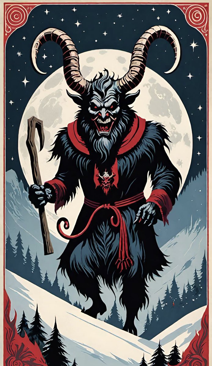 XtremeXEN's tweet photo. On a silent night, Krampus prowls, shadows whisper his dark vows… https://t.co/qktNVRY867