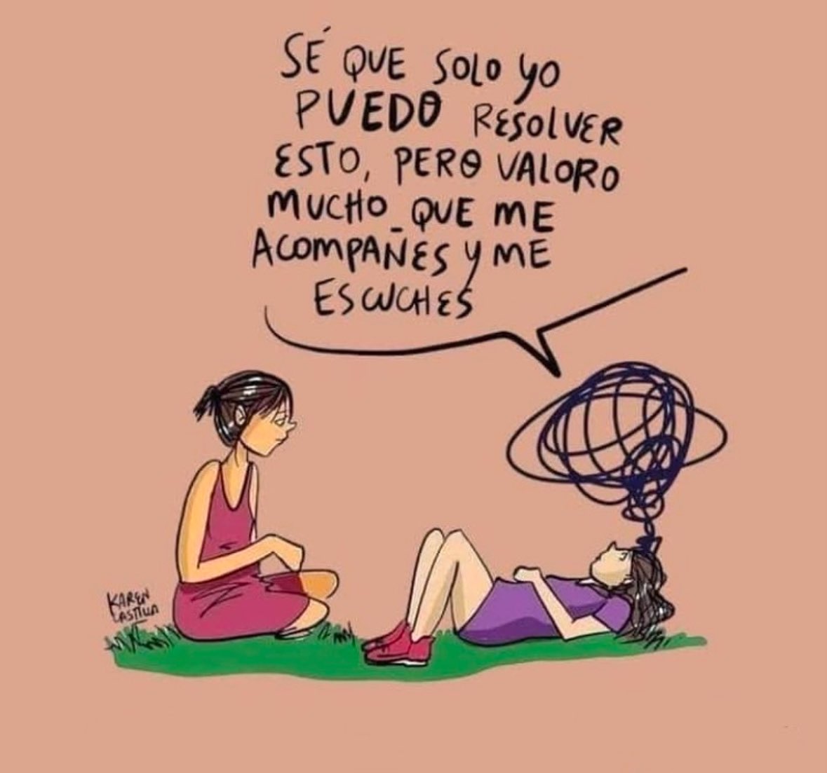 Qué lindo es tener un apoyo