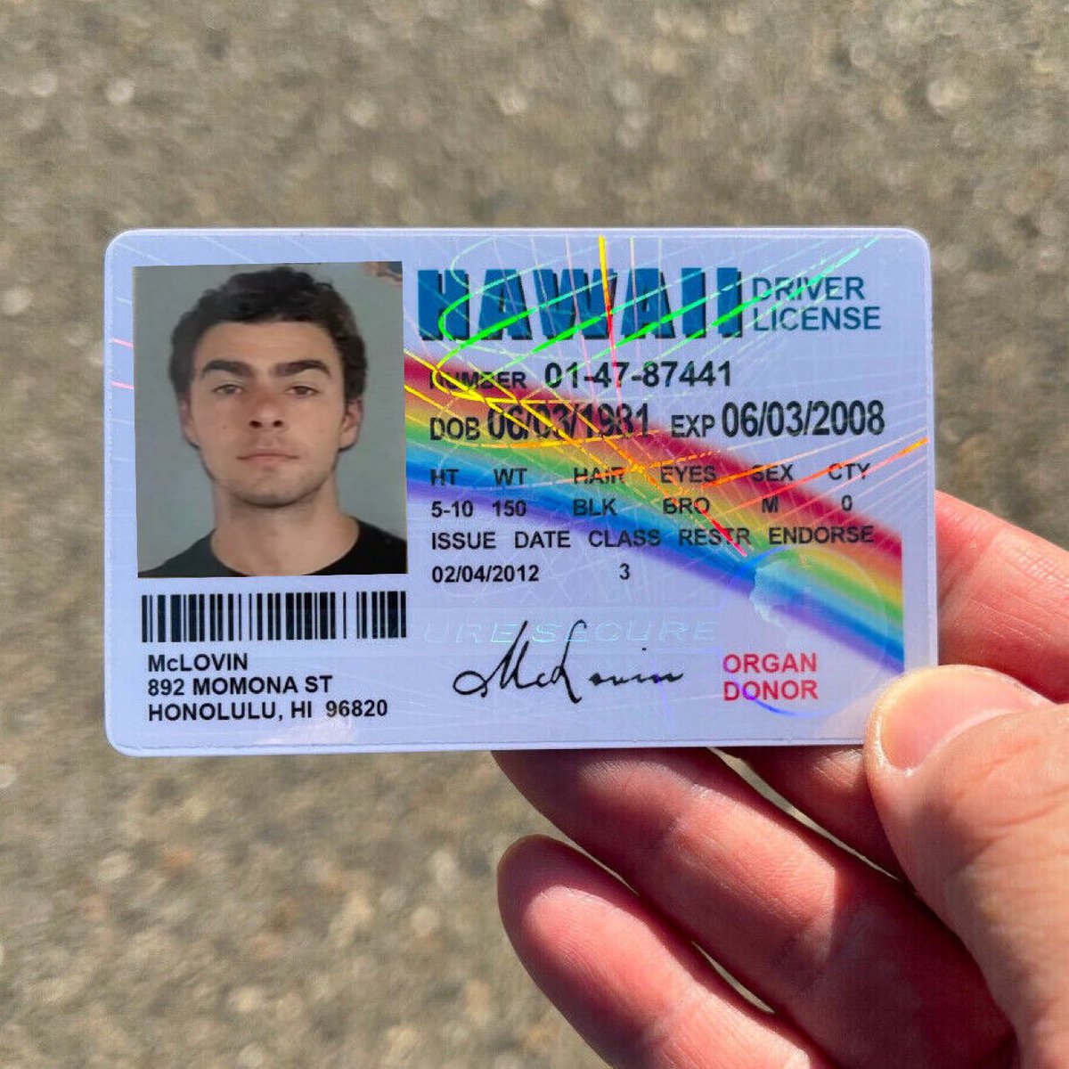 DubzyOnceAgain's tweet photo. 🚨BREAKING🚨

Photo of fake ID found on Luigi Mangione during arrest https://t.co/prXtdxQ0jj
