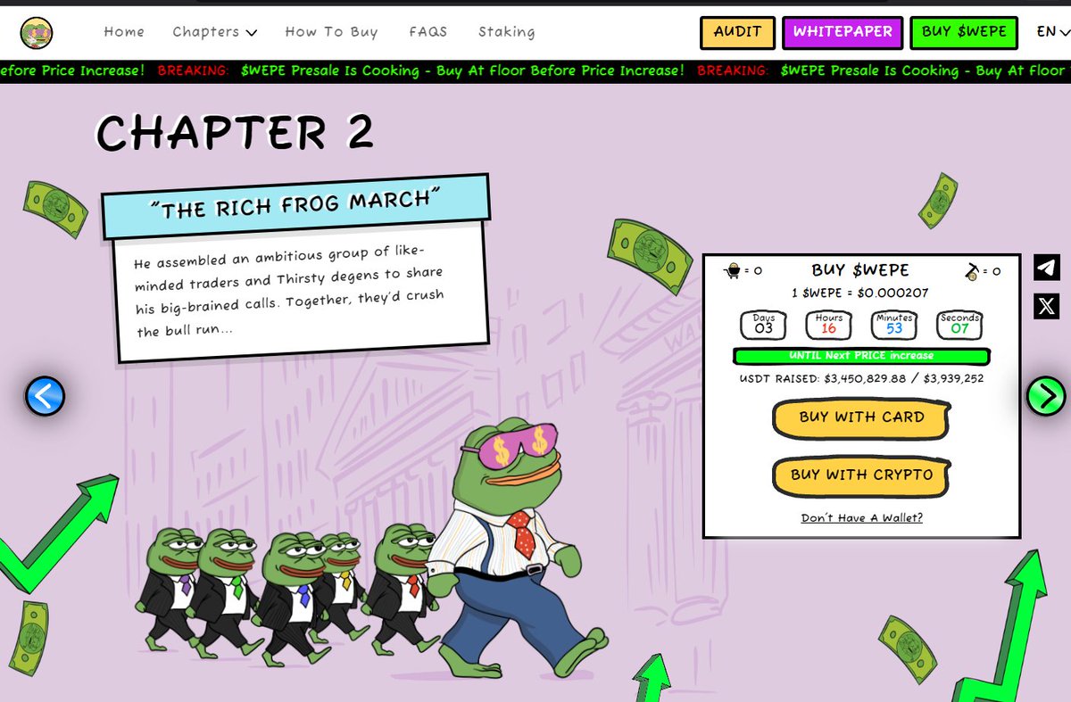 FnScript's tweet image. how much we thinkin @WEPEToken