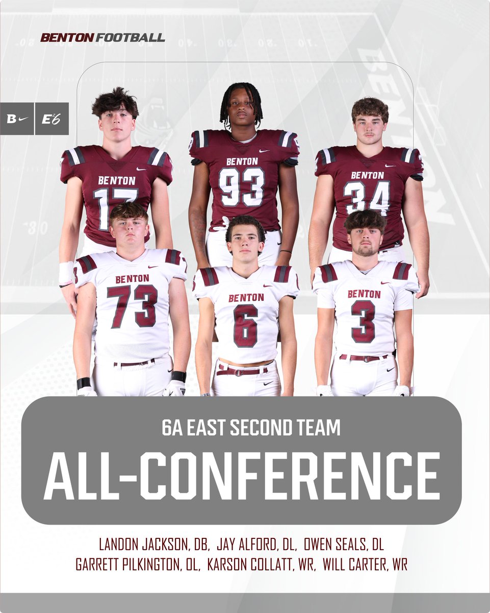 BentonTDClub's tweet photo. Congratulations to our 6A East 2nd Team All-Conference Benton Panthers! #ALLIN #EAT https://t.co/Lo4MUsGwOK