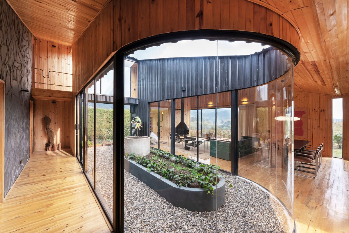 Archello's tweet photo. Nestled in the Colombian Andes, A House with Two Volumes by PAE merges traditional rural building systems with modern design.
https://t.co/RRDhLtT6TY
#VernacularArchitecture #SustainableDesign #ModernRural https://t.co/JZv6GSB6cM