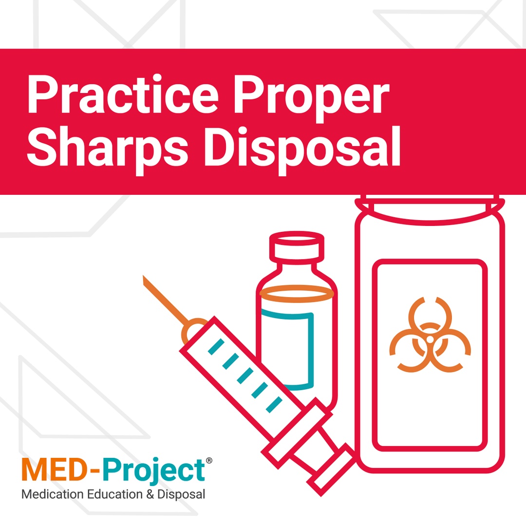 Mail-back packages are a safe, free and convenient way to dispose of medication and home-generated sharps. Visit med-project.org to request a free sharps mail-back package.