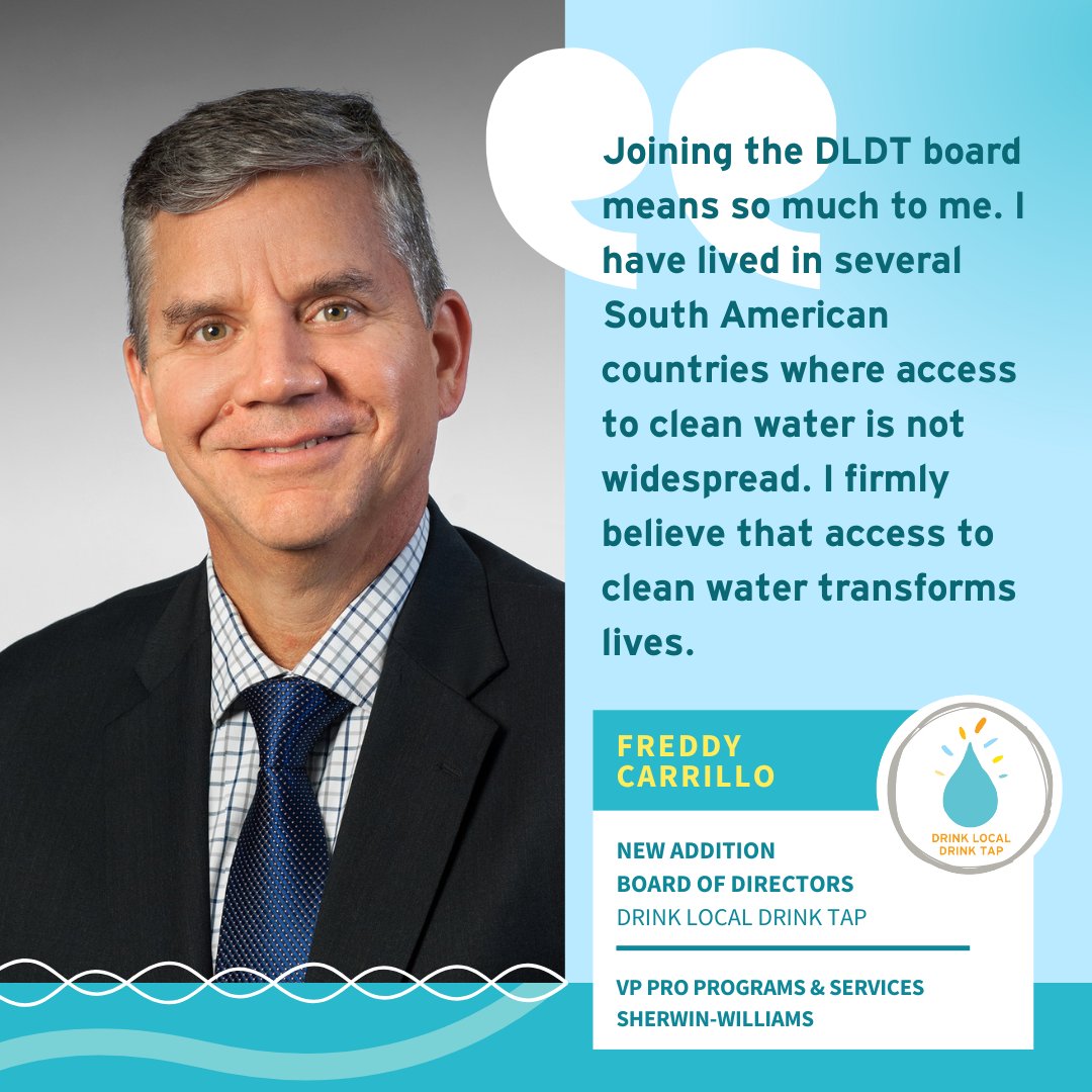 Drink Local Drink Tap (@drinklocaltap) on Twitter photo We’re thrilled to welcome Freddy to our Board of Directors! Since 2022, he has been Vice President of Pro Programs & Services in the Global Architectural Marketing organization at Sherwin-Williams, driving initiatives for the U.S. Hispanic segment. Welcome to DLDT Freddy! We’re thrilled to welcome Freddy to our Board of Directors! Since 2022, he has been Vice President of Pro Programs & Services in the Global Architectural Marketing organization at Sherwin-Williams, driving initiatives for the U.S. Hispanic segment. Welcome to DLDT Freddy!