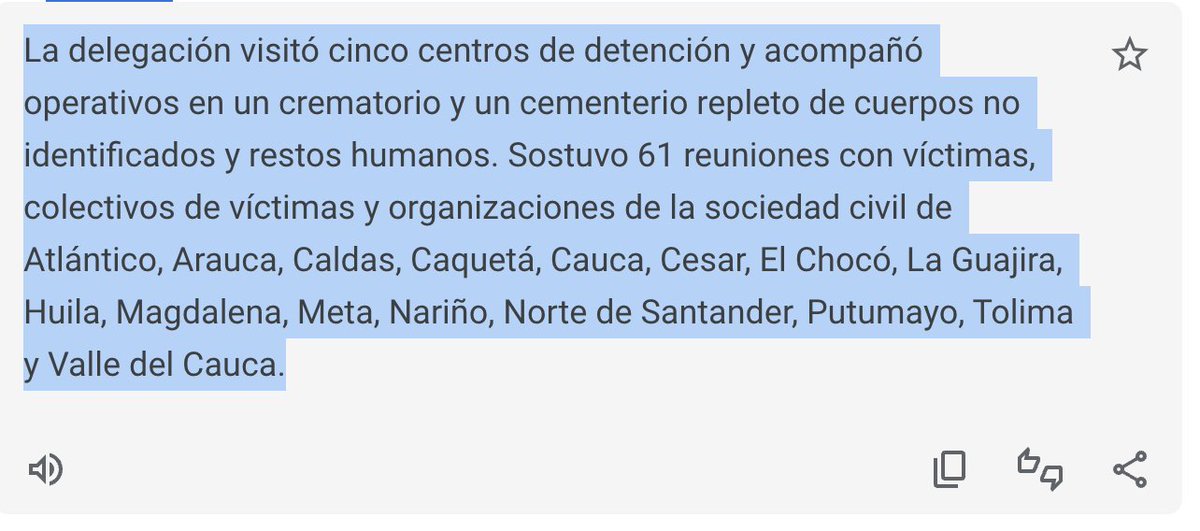 _Hagamos_Patria's tweet photo. La #respuesta de la #ONU es tan #incoherente como cuando uno observa lo que dicen vs lo que hacen.
Aca dicen ".... La delegación visitó cinco centros de detención y acompañó operativos en un crematorio y un #cementerio #repleto de #cuerpos #no #identificados y #restos #humanos. Sostuvo 61 reuniones con víctimas, colectivos de víctimas y organizaciones de la sociedad civil de Atlántico, Arauca, Caldas, Caquetá, Cauca, Cesar, El Chocó, La Guajira, Huila, Magdalena, Meta, Nariño, Norte de Santander, Putumayo, Tolima y Valle del Cauca.
Luego dicen que el gobierno "Rectifico" y fin del asunto
COMO ASI ? OBVIO: con presidete Zurdo y "Ex" GERR1LLER0, todo cambia.
Cuando Duque y mindefensa atacaban a la guerrilla - se les olvidaba que NO eran un organo de control, y despues de los hechos no rectificaban sus acusaciones.
@EliorCymbler @maomolina1 @biolucho2005 @BenedictoLozano @Colombianota01 @AdamSmithFree @brisa7766433br1 @DMmxxii @TruthOther @Colombi86542069 @NanaTorres27