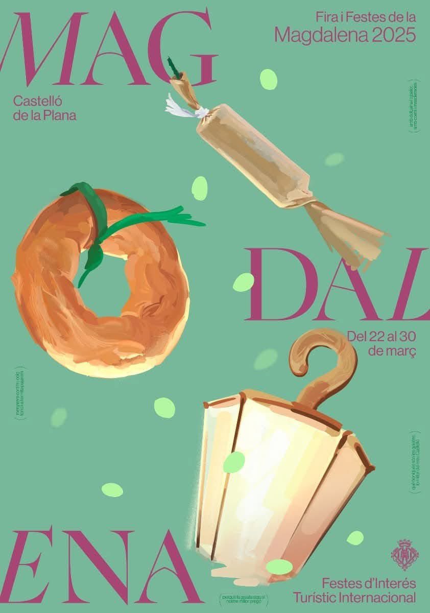 Ja tenim cartell anunciador!

Fira i Festes de la Magdalena 2025!
Del 22 al 30 de març de 2025
Castelló de la Plana
Festes d’Interés Turístic Internacional

Hui ha tingut lloc la presentació oficial del cartell en el Real Casino Antic de Castelló.