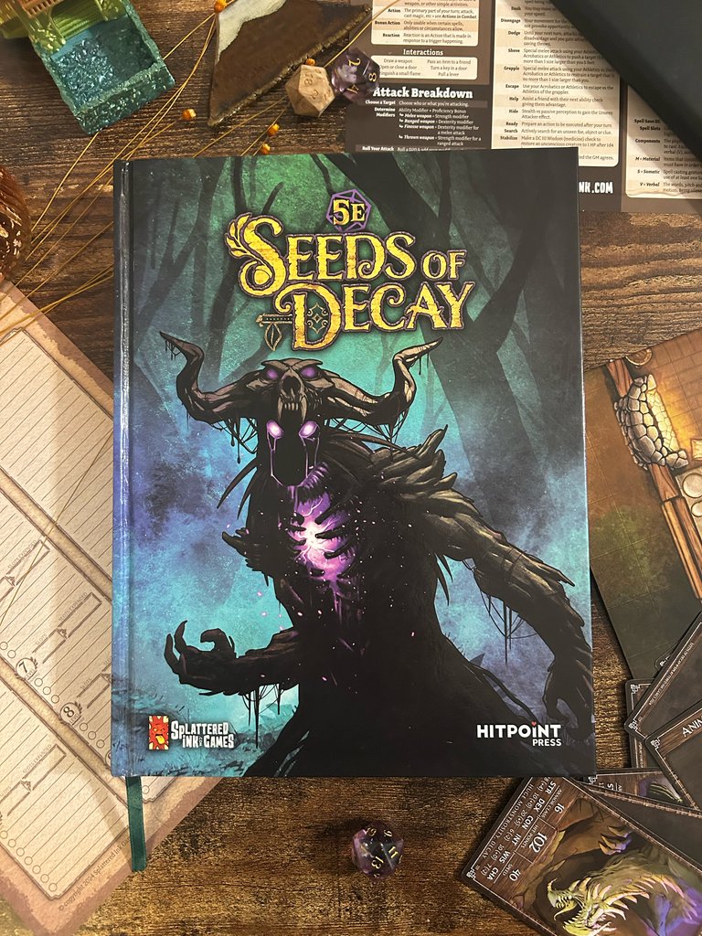 splatteredink's tweet photo. Seeds of Decay is a 300+ page tome for your 5E game. Engage in compelling adventures; rules for inventing new equipment, building contraptions &amp; foraging for components.
.⁠
#roleplayinggames #tabletoproleplayinggames #newRPG #roleplayinggame #seedsofdecay #dnd5e #fantasyart https://t.co/E9s3tKKNXS