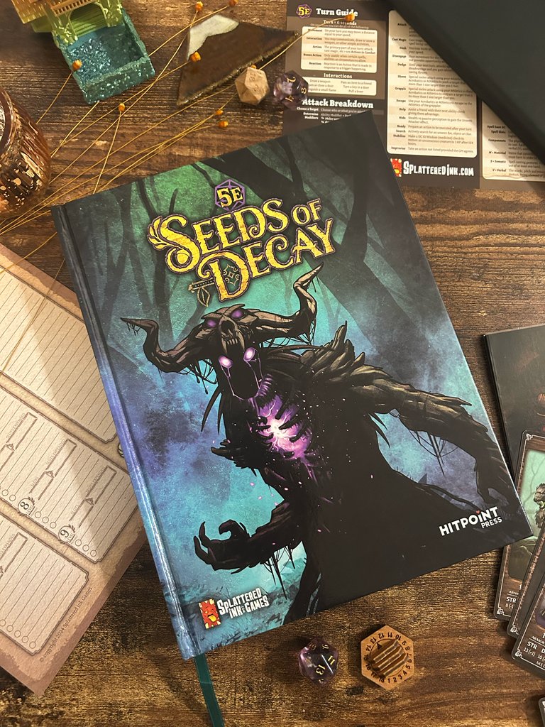 splatteredink's tweet photo. Seeds of Decay is a 300+ page tome for your 5E game. Engage in compelling adventures; rules for inventing new equipment, building contraptions &amp; foraging for components.
.⁠
#roleplayinggames #tabletoproleplayinggames #newRPG #roleplayinggame #seedsofdecay #dnd5e #fantasyart https://t.co/E9s3tKKNXS