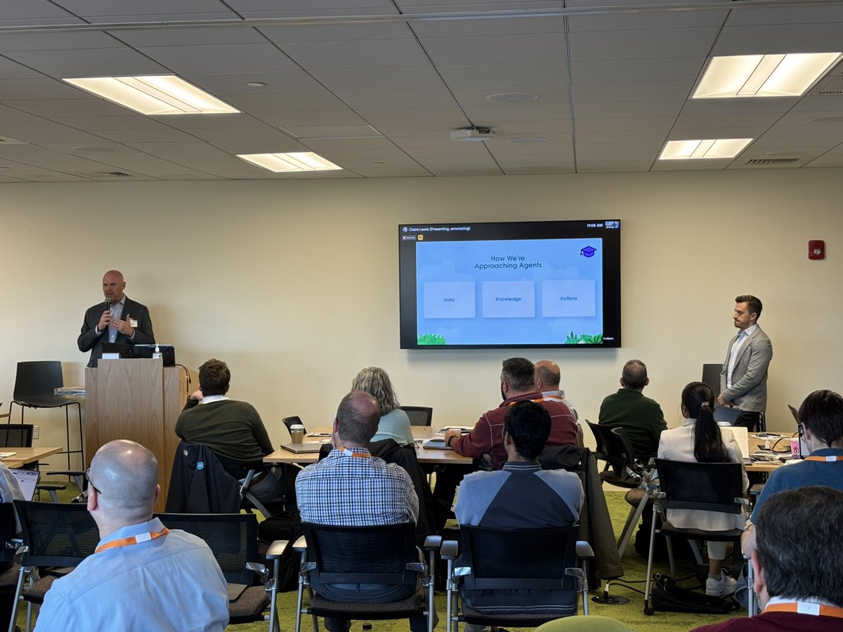 cloud4good's tweet photo. Happening now in Boston! Innovation Day: Agent AI – @agentforce Edition is in full swing, bringing together top universities and leaders. We’re diving into how @salesforce's #AI and #EducationCloud connects the entire student lifecycle, with discussions on enhancing engagement, integrating data, and transforming the student experience. Our line-up of experts include speakers from @UMassLowell, @unity, and @harvardmed as well as our own @Ryanblake. 

Couldn't make it? We're available to talk about our favorite moments and highlights from today's session - contact us today! https://t.co/esQ5YGh7Fj

#HigherEd #InnovationDay #BestTeamEver