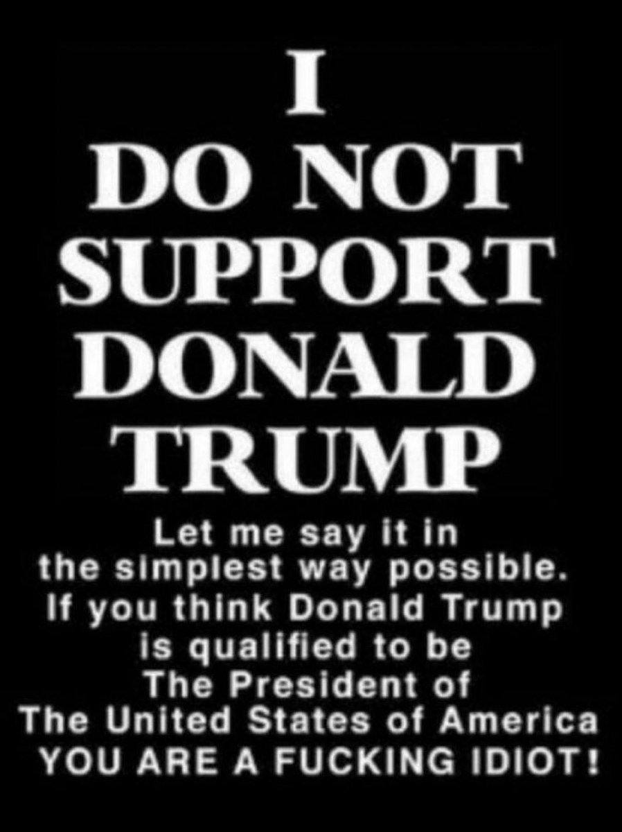 Drop a like if you do not support Donald Trump!  💙