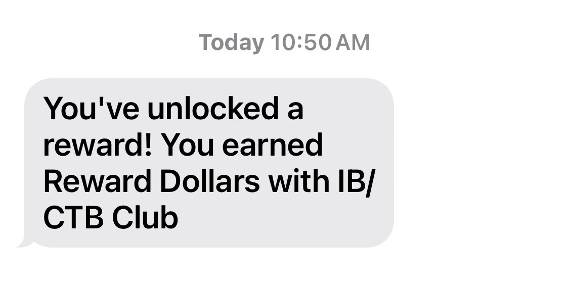 ithacasignworks's tweet photo. We like receiving these texts from @3CTB @IthacaBakery - 

You’ve unlocked a reward!!! https://t.co/foZGtoU3JH