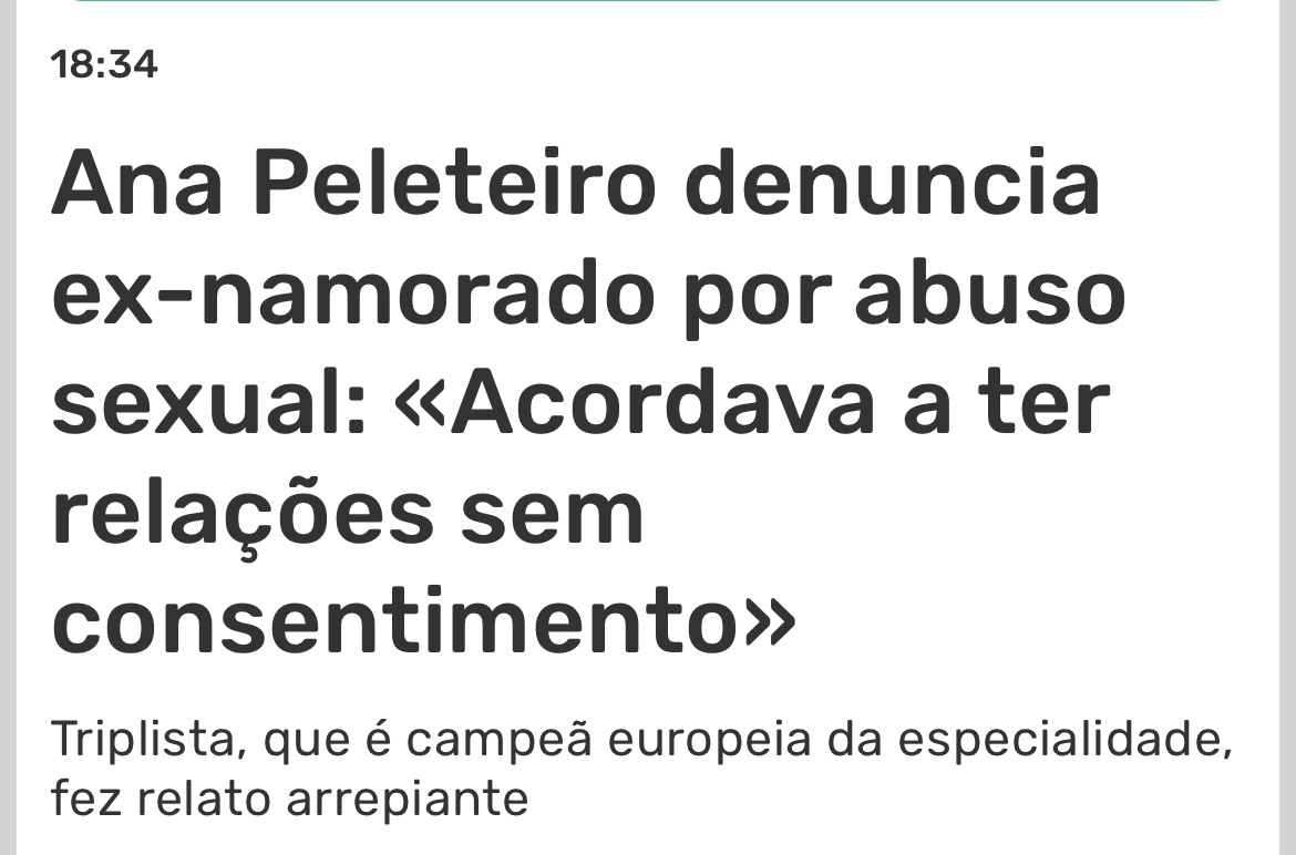 Depois de tratar as acusações graves que recaíram sobre Cristiano Ronaldo com ligeireza para imediatamente as esquecer, veremos como a imprensa portuguesa trata as acusações gravíssimas sobre Nelson Évora. Para já, recusando-se a fazer o  1+1 e a reconhecer que são sobre ele.